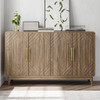 Sideboard Buffet Cabinet With Carved Doors And Adjustable Layer Board