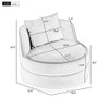 360 Degree Swivel Over Sized Upholstered Barrel Chair 360 Degree Swivel Over Sized Upholstered Barrel Chair