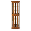 Corner Curio Cabinet With Lights, Adjustable Tempered Glass Shelves, Mirrored Back, Display Cabinet (E26 Light Bulb Not Included) Corner Curio Cabinet With Lights, Adjustable Tempered Glass Shelves, Mirrored Back, Display Cabinet (E26 Light Bulb Not Included)