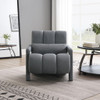 Modern Upholstered Accent Chair, Comfortable Linen Fabric With A Pillow For Living Room