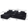 Modern L Shaped Sectional Sofa With Adjustable Configurations Modern L Shaped Sectional Sofa With Adjustable Configurations