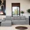 Modern L Shaped Sectional Sofa With Adjustable Configurations Modern L Shaped Sectional Sofa With Adjustable Configurations