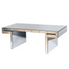 American Vintage Industrial Coffee Table, Double Tier Design American Vintage Industrial Coffee Table, Double Tier Design
