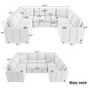 Convertible U-Shaped Sectional Sofa With Pull-Out Bed Convertible U-Shaped Sectional Sofa With Pull-Out Bed