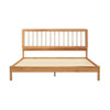 King Spindle Bed Mid Century Modern - Caramel