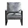 Classic Mid Century Modern Accent Chair With Durable Square Metal Frame, Armchair