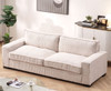 Luxe - Corduroy Sofa With Sleek Design, Spacious And Comfortable 3 Seater Couch