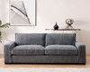 Luxe - Corduroy Sofa With Sleek Design, Spacious And Comfortable 3 Seater Couch Luxe - Corduroy Sofa With Sleek Design, Spacious And Comfortable 3 Seater Couch