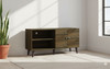 Amidon - TV Stand, With 2 Storage Shelves And 1 Cabinet
