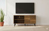 Amidon - TV Stand, With 2 Storage Shelves And 1 Cabinet