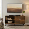 Amidon - TV Stand, With 2 Storage Shelves And 1 Cabinet