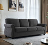 Soft Sofa, Upholstered 3 Seater Couch With High Density Foam, Loose Back Cushions And Turned Legs Soft Sofa, Upholstered 3 Seater Couch With High Density Foam, Loose Back Cushions And Turned Legs