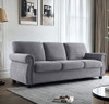 Soft Sofa, Upholstered 3 Seater Couch With High Density Foam, Loose Back Cushions And Turned Legs Soft Sofa, Upholstered 3 Seater Couch With High Density Foam, Loose Back Cushions And Turned Legs