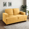 Modern Loveseat, Comfortable 2 Seater Couch With Deep Seating, Loose Back Cushions, Wide Arms Modern Loveseat, Comfortable 2 Seater Couch With Deep Seating, Loose Back Cushions, Wide Arms