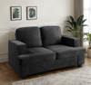 Modern Loveseat, Comfortable 2 Seater Couch With Deep Seating, Loose Back Cushions, Wide Arms Modern Loveseat, Comfortable 2 Seater Couch With Deep Seating, Loose Back Cushions, Wide Arms