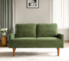 Loveseat Sofa, European Style With Sleek Design, Modern & Vintage Flair, Upholstered 2 Seater Couch