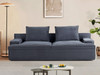 Nimbus - Oversized Full Foam 4 Seater Couch For Living Room Upholstered In Soft Corduroy, Wide Armrests
