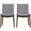 Laura - Mid-Century Modern Solid Wood Dining Chair (Set of 2)