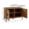 Accent Cabinet With Adjustable Shelves - Natural Accent Cabinet With Adjustable Shelves - Natural