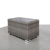 Chesterville - Slatted Side Table With Aluminum Top - Gray