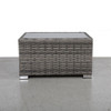 Chesterville - Slatted Side Table With Aluminum Top - Gray