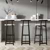 Modern Bar Stools With Backrest For Kitchen (Set of 3) Modern Bar Stools With Backrest For Kitchen (Set of 3)