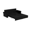 3 In 1 Convertible Sleeper Sofa With Nailhead Trim & Rolled Arm 3 In 1 Convertible Sleeper Sofa With Nailhead Trim & Rolled Arm