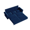 3 In 1 Convertible Sleeper Sofa With Nailhead Trim & Rolled Arm 3 In 1 Convertible Sleeper Sofa With Nailhead Trim & Rolled Arm