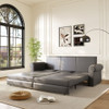 3 In 1 Convertible Sleeper Sofa With Nailhead Trim & Rolled Arm 3 In 1 Convertible Sleeper Sofa With Nailhead Trim & Rolled Arm