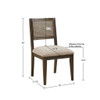 Modern Armless Dining Chair With Cane Back (Set of 2) Modern Armless Dining Chair With Cane Back (Set of 2)