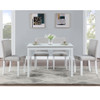Dining Table Set With Crystal Decoration And Upholstered Chairs Dining Table Set With Crystal Decoration And Upholstered Chairs