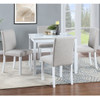 Dining Table Set With Crystal Decoration And Upholstered Chairs Dining Table Set With Crystal Decoration And Upholstered Chairs