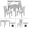 Dining Table Set With Crystal Decoration And Upholstered Chairs Dining Table Set With Crystal Decoration And Upholstered Chairs