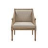 Transitional Cane Accent Armchair And Back Cushion - Natural Transitional Cane Accent Armchair And Back Cushion - Natural