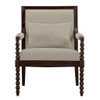 Philippe - Accent Arm Chair With Backrest - Beige / Brown Philippe - Accent Arm Chair With Backrest - Beige / Brown