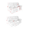 Bruni - Console Reclining Loveseat With Manual Recline