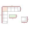 Modern Patio Rattan Sectional Set With Cushions