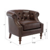 Ophelia - Button Tufted Accent Chair - Brown Ophelia - Button Tufted Accent Chair - Brown