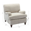 Candor - Arm Chair With English Roll Arms Candor - Arm Chair With English Roll Arms