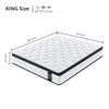 12" Hybrid Mattress Individual Pocket Spring, 7 Zoned Memory Foam 12" Hybrid Mattress Individual Pocket Spring, 7 Zoned Memory Foam