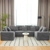 Modular U Shaped Sectional Sofa With Reversible Design Modular U Shaped Sectional Sofa With Reversible Design