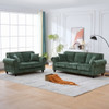3 Seater Sofa With Tufted Upholstery, Rolled Arms, Nailhead Trim 3 Seater Sofa With Tufted Upholstery, Rolled Arms, Nailhead Trim