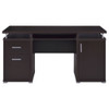 Modern Office Computer Desk With 2 Drawers, Adjustable Shelf, Slide Out Keyboard Tray