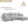 Modern Minimalist Corduroy Combination Sofa With 2 Comfort Cushions With USB & C Charging Ports Modern Minimalist Corduroy Combination Sofa With 2 Comfort Cushions With USB & C Charging Ports