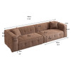 Stylish Sofa With Square Design And Thick Handrailing For Living Room Stylish Sofa With Square Design And Thick Handrailing For Living Room