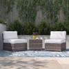 Modern Wicker Outdoor Seating Set With Cushions Modern Wicker Outdoor Seating Set With Cushions