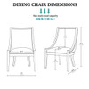 Upholstered Dining Chair With Nailhead Trim Upholstered Dining Chair With Nailhead Trim