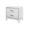 Almera - Glitter Nightstand - White