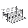 Twin Daybed With Trundle - Black Twin Daybed With Trundle - Black