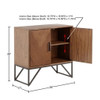 Krista - Accent Cabinet With Magnetic Doors - Brown Krista - Accent Cabinet With Magnetic Doors - Brown